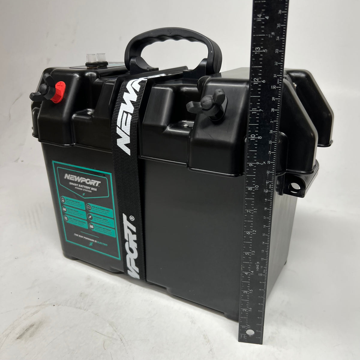 NEWPORT Smart Battery Box Sz 13"L x 12"H - Black