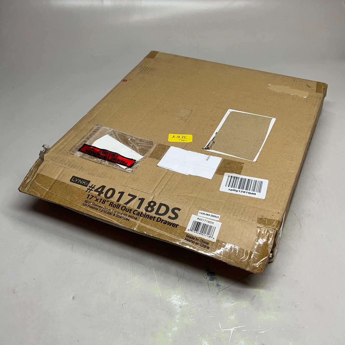 LYNK Easy Mount Professional Roll Out Cabinet Organizer 17"x18" Chrome 401718WB