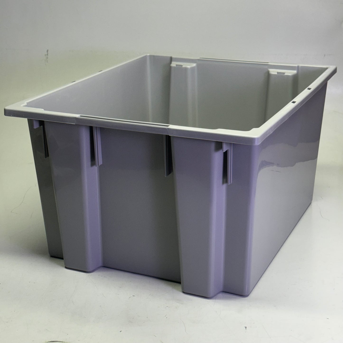 QUANTUM STORAGE SYSTEMS (3 PACK) Stack And Nest Container 19"W x 20"L x 13"H Grey SNT230GY