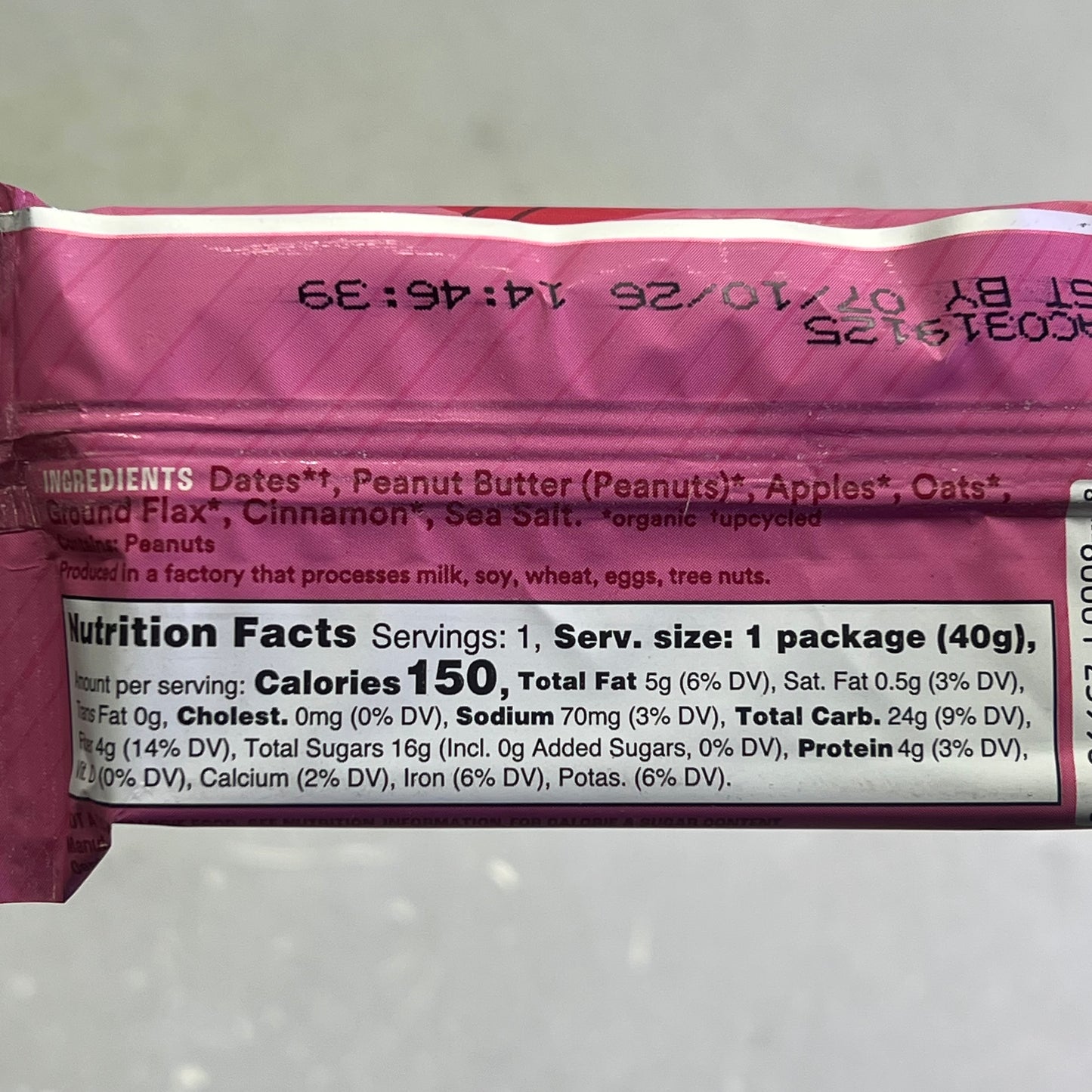 ZA@ SWEET NOTHINGS (12 PACK) Organic Nut Butter Bites Apple Cinnamon Flavor BB 07/26 (As-is)
