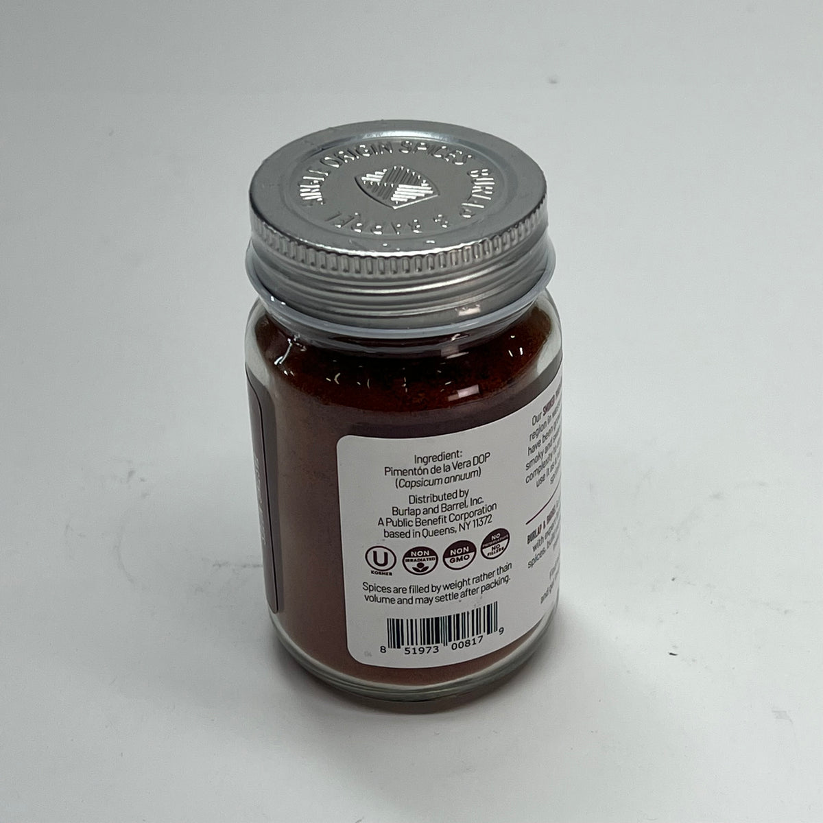 BURLAP & BARREL (2 PACK) Smoked Pimenton Parika Seasoning In Glass Jar  1.8 Oz