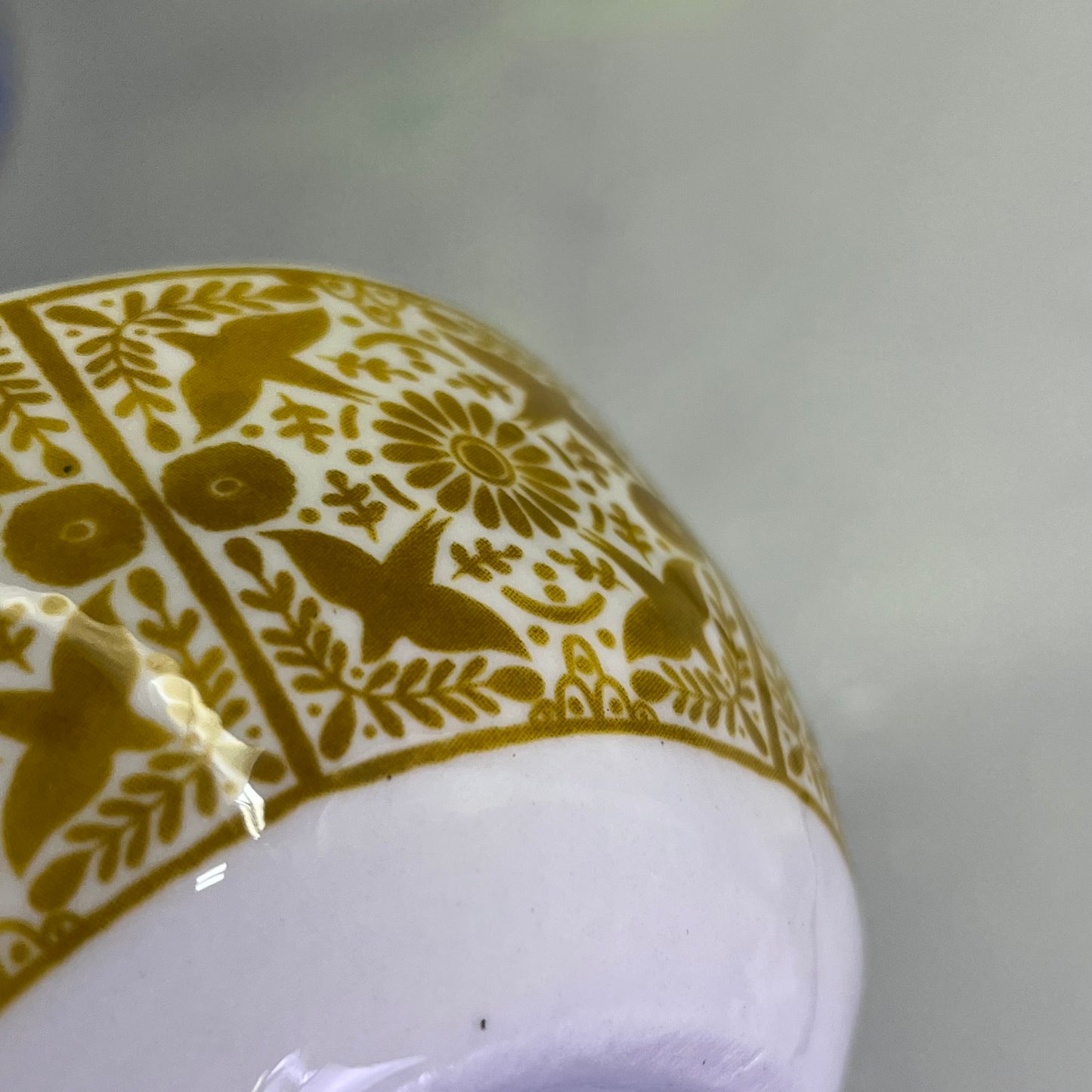 CREATIVE CO-OP (4 PACK) Stoneware Bowl W/ Tile Pattern 4 Styles 4"x2" DG0496A