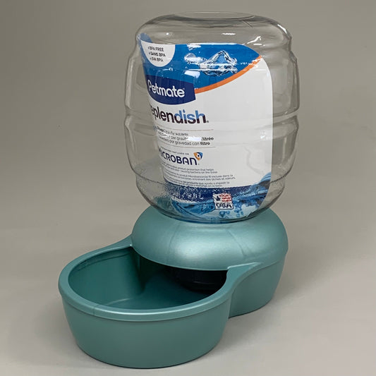 ZA@ PETMATE Pearl Relendish 24/7 Filtered Waterer w/ Microban 2.5 Gal Blue/Green 24518 C