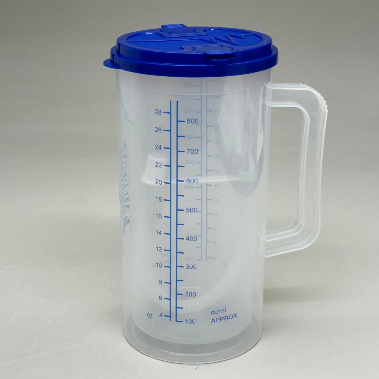 MEDEGEN (40PCs) Insulated Mugs w/ Graduates 32 oz. Clear/Blue Lid H205-01