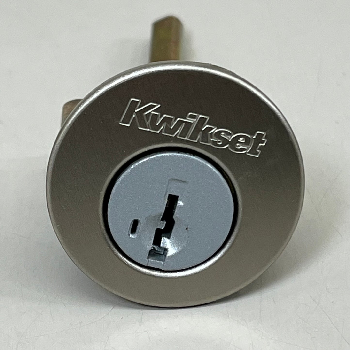 KWIKSET Dakota Exterior Door Handle Deadbolt Keyed One Side Set Satin Nickel 96870-119