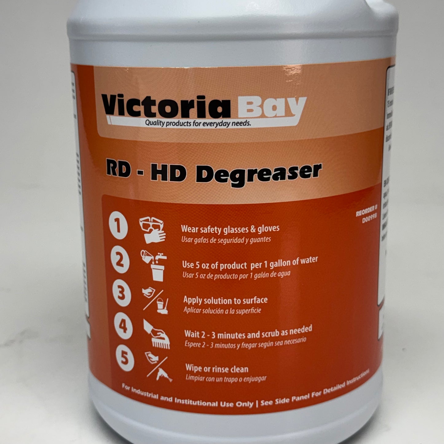 VICTORIA BAY (4 PACK) RD-HD Industrial Heavy Duty Degreaser 1 Gal. D00998