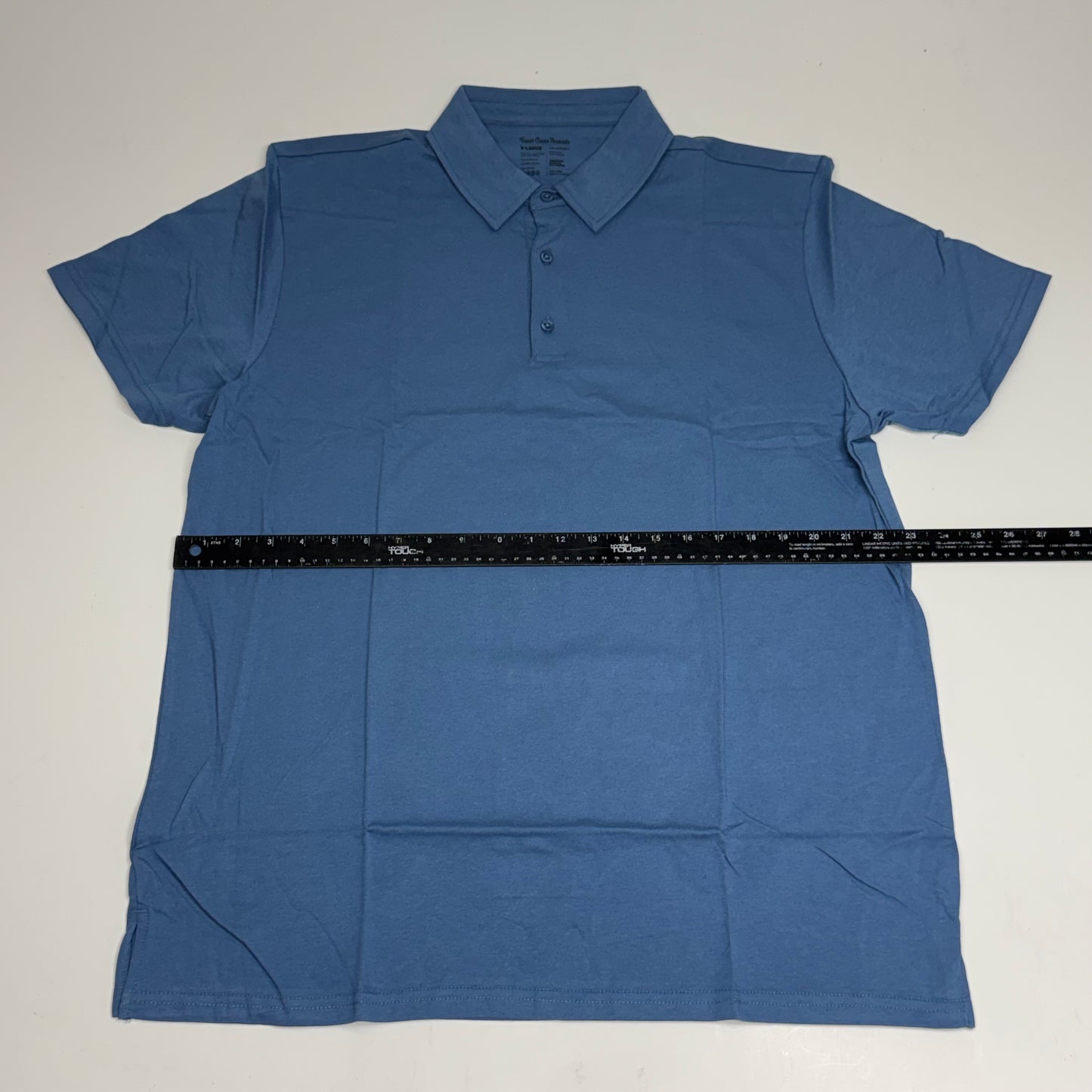 FRESH CLEAN THREADS Monsoon Blue Polo Shirt Sz XL Short Sleeve Athletic Fit - Blue TOR-MON-XL