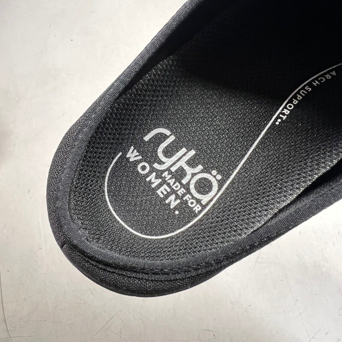 RYKA Washable Athletic Mules Lounge Comfort Sneakers Women's Sz 10W Black