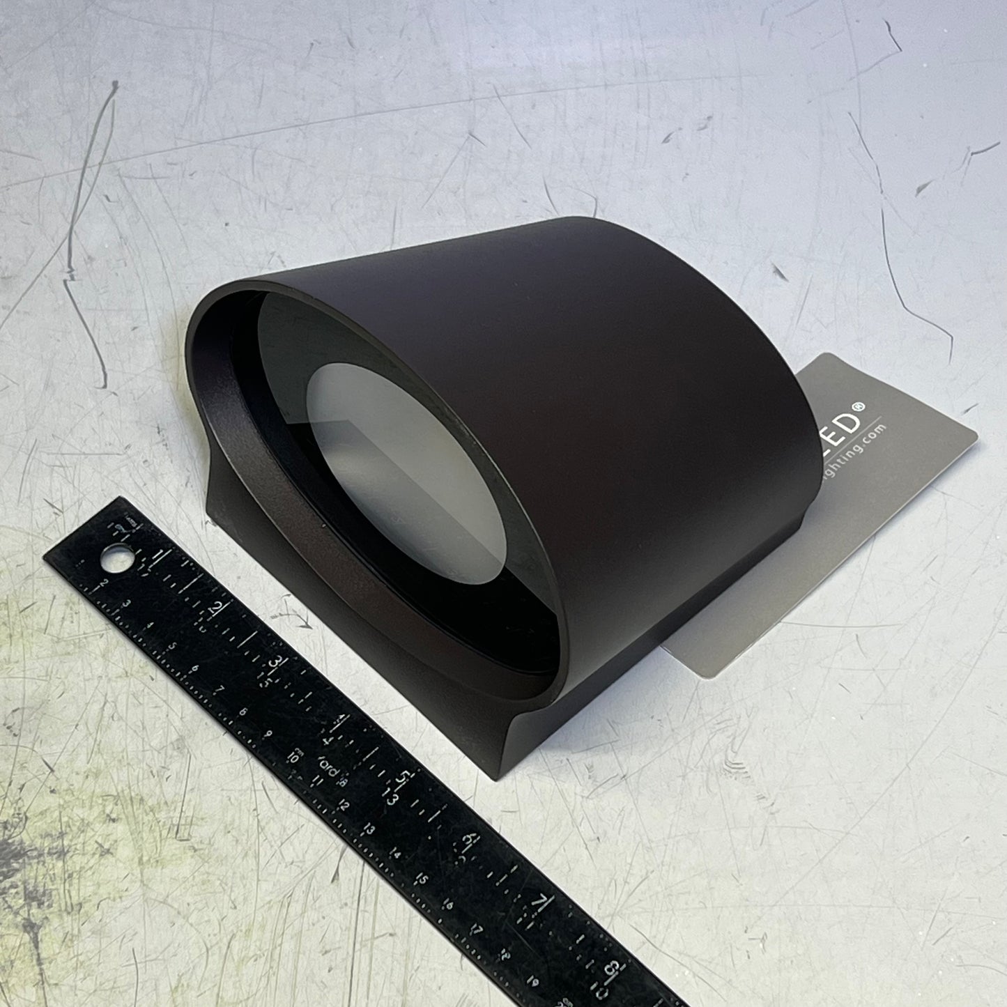 WAC LIGHITNG Mod Outdoor Wall Sconce 6" 3000K 17W Matte Brown WS-W65607-BZ