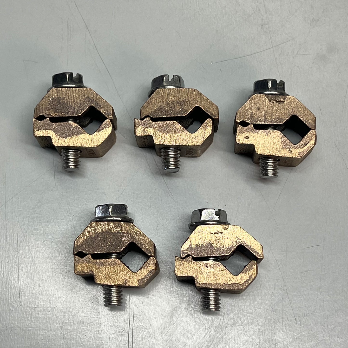 GREAVES (5 PACK) Jones Direct Burial Rebar Clamp Copper Only (#3) 3/8" J29-DB