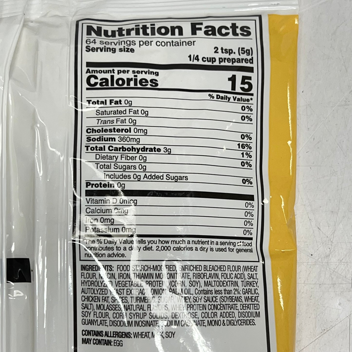 ZA@ PIONEER (6 PACK) Individually Packaged Powder Turkey Gravy Mix 11.3 Oz White C