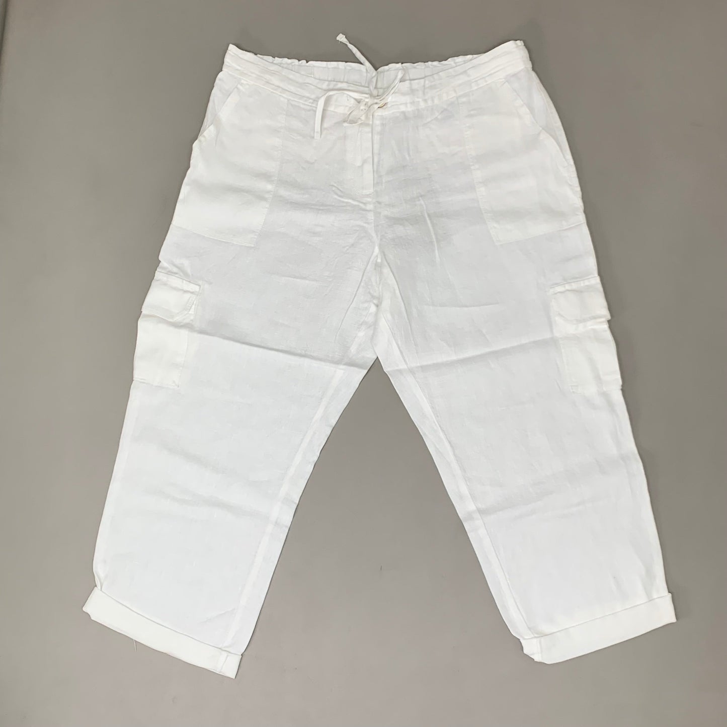 TOMMY BAHAMA Women's Palmbray Tapered Cargo Pant White Size M TW118698 (New)