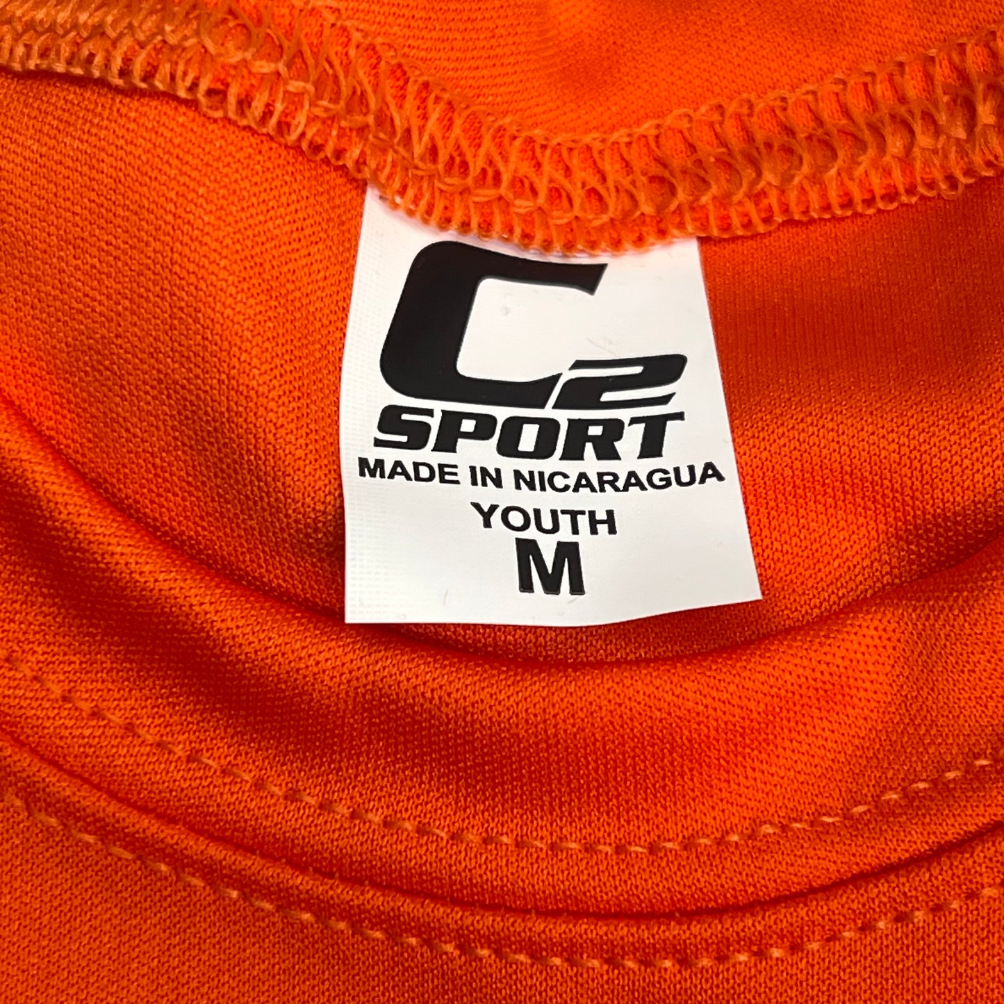 C2 SPORT (5 PACK) Moisture Wick Short Sleeve Work Shirts Youth Sz M Orange
