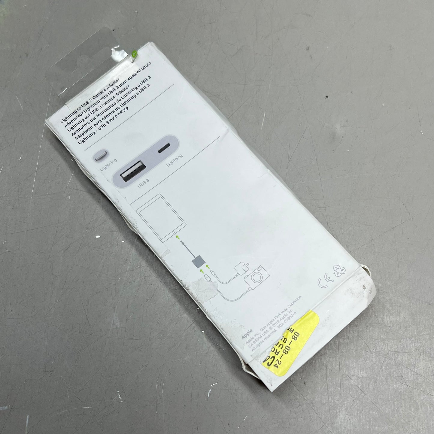 APPLE Lightning To USB 3 Camera Adapter White MK0W2AM/A (Return)