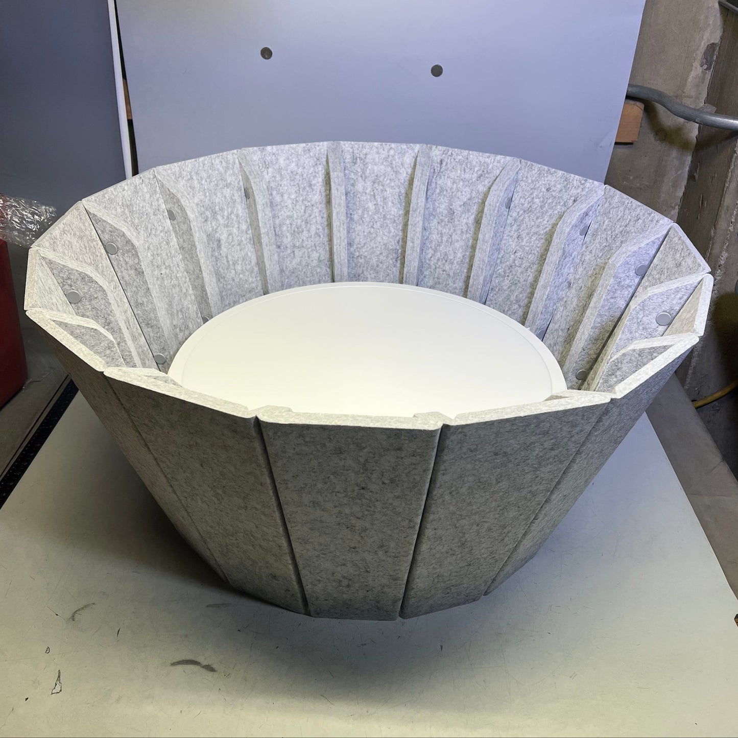 LUXX BOX Vapor Echo (LX-VE) Sound Management Pendant Lighting 36" - M Light Grey