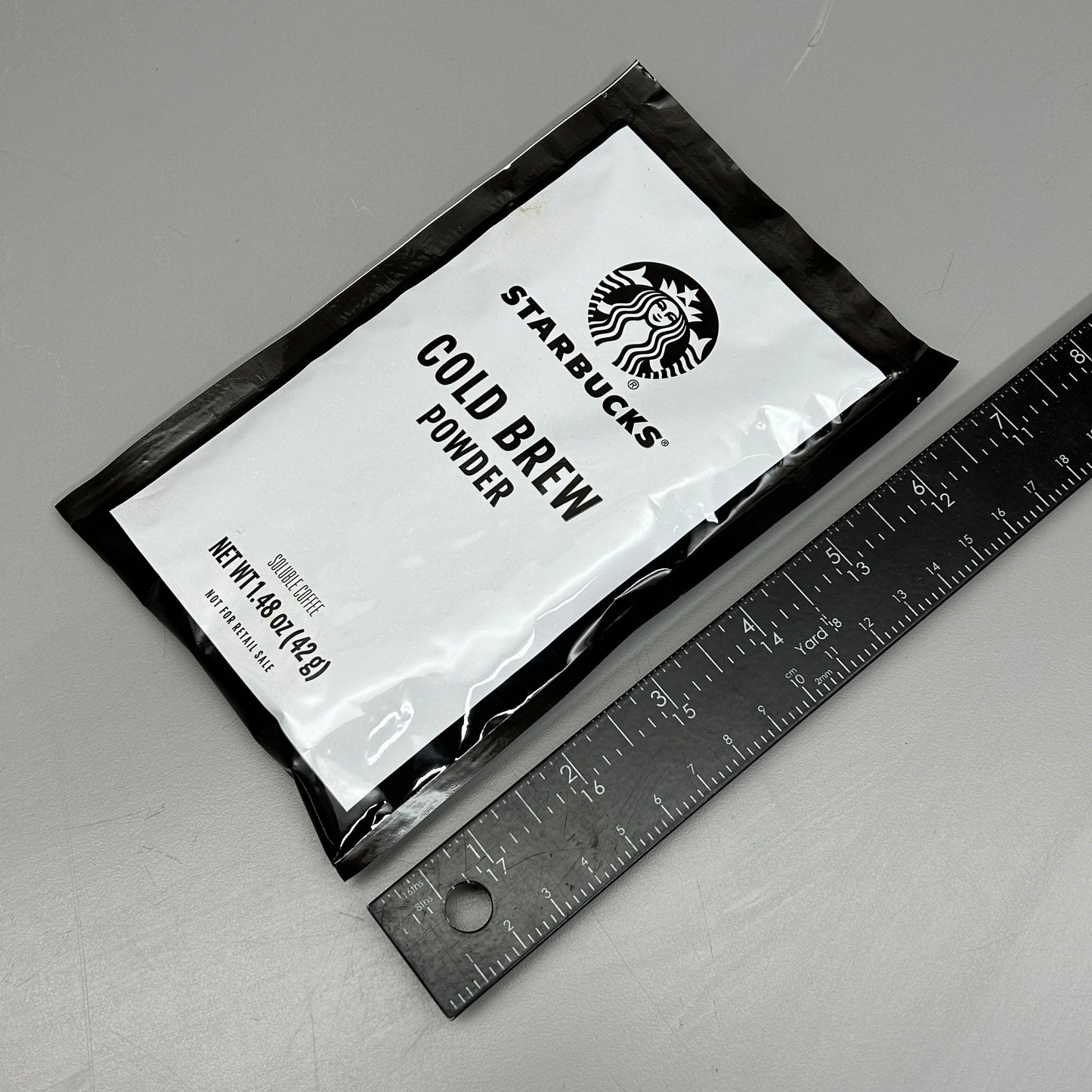 ZA@ STARBUCKS (20 PACK) Freeze Dried Cold Brew Powder 1.48 oz/pouch BB 03/26