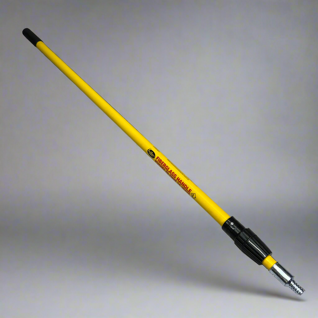 HOPKINS Extension Handle Fiberglass W/ Metal Tip 4 to 8' Yellow/Black 92508