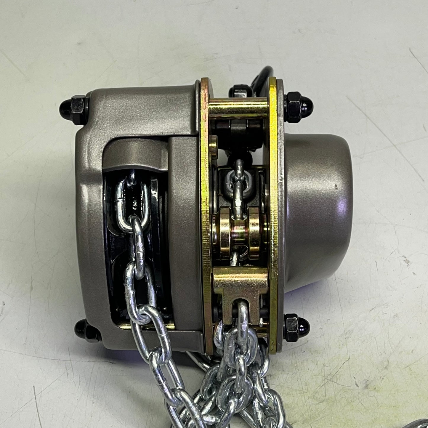 JET Chain Hand Hoist W/ Overload Protection 10ft - 1/2 Ton Chrome/Gray 100-50-10