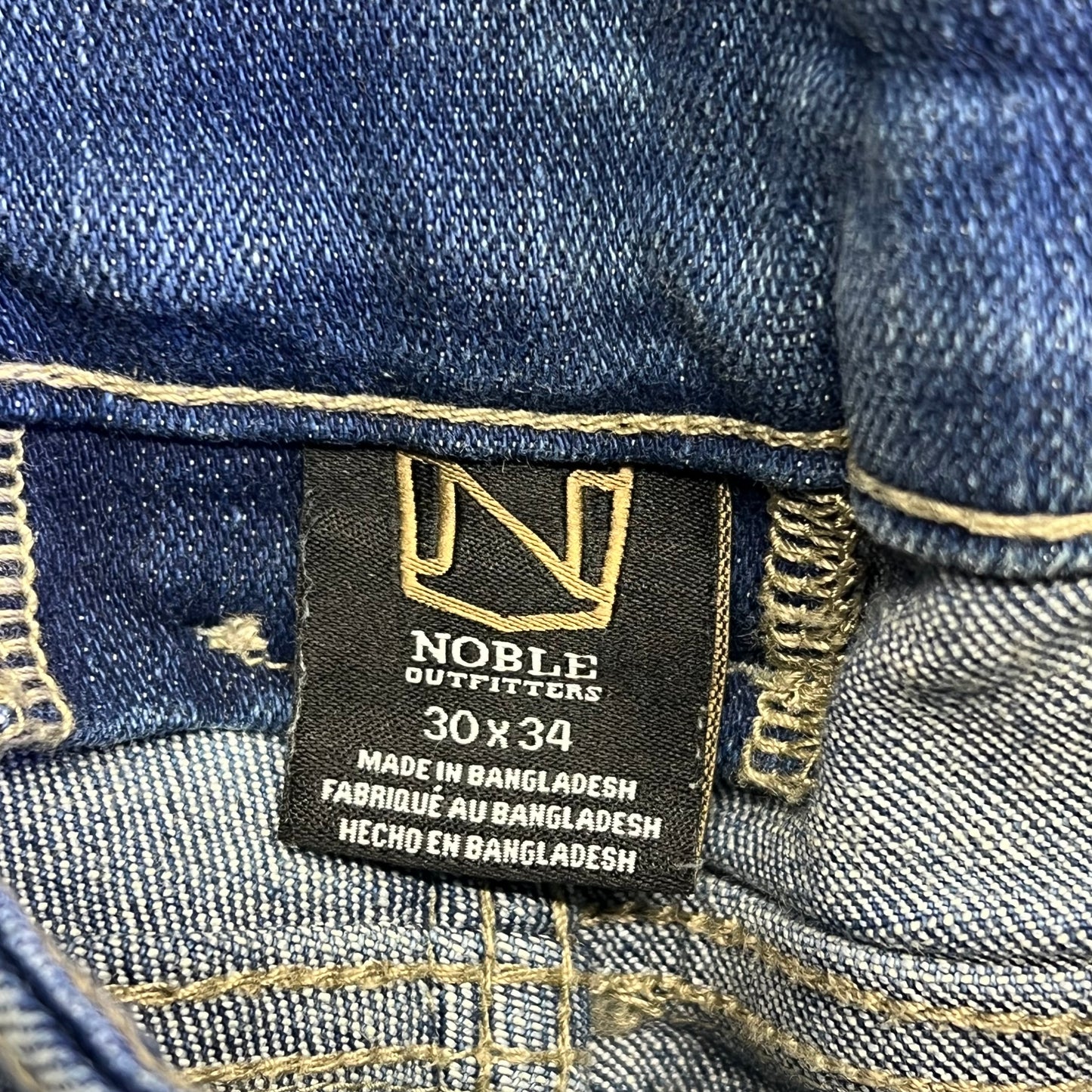 NOBLE OUTFITTERS Flex Denim Carpenter Jean Men's Sz 30x34 Stonewash 18457