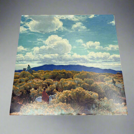 E. MARTIN HENNINGS  Printed Native Traveling Painting Foam Board 18"x17" (Like New)