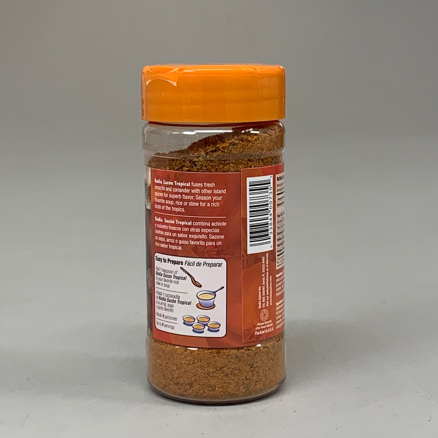 BADIA (6 PACK) Sazon Tropical W/ Coriander & Annato Gluten Free BB 10/29 6.75 Oz