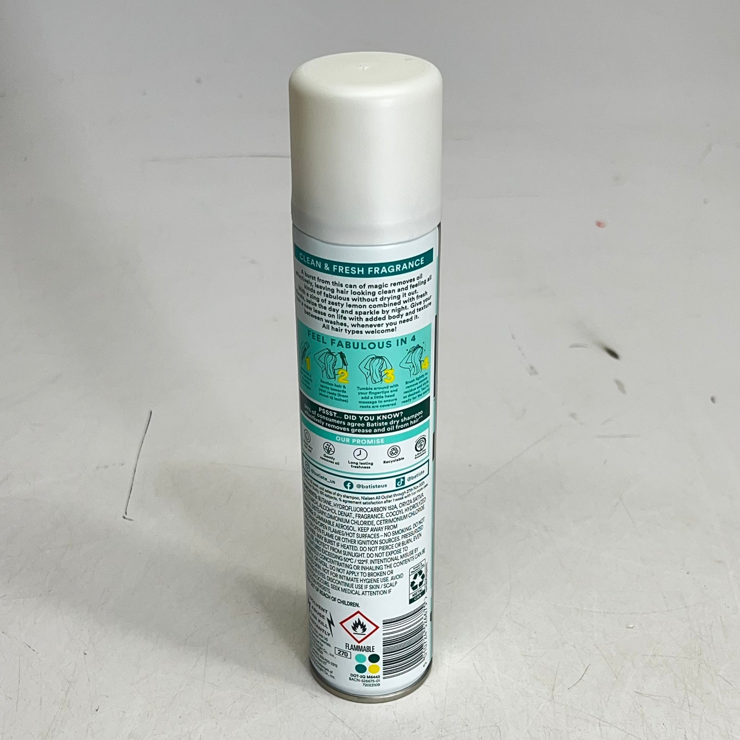 BATISTE (6 PACK) Dry Shampoo Lightweight Original Classic Clean 3.81 Fl Oz