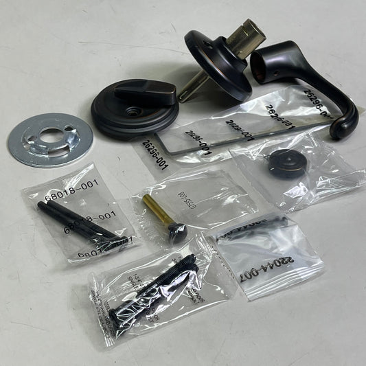 KWIKSET Dorian Interior Passage Lever Door Knob Set Venetian Bronze 99660-251