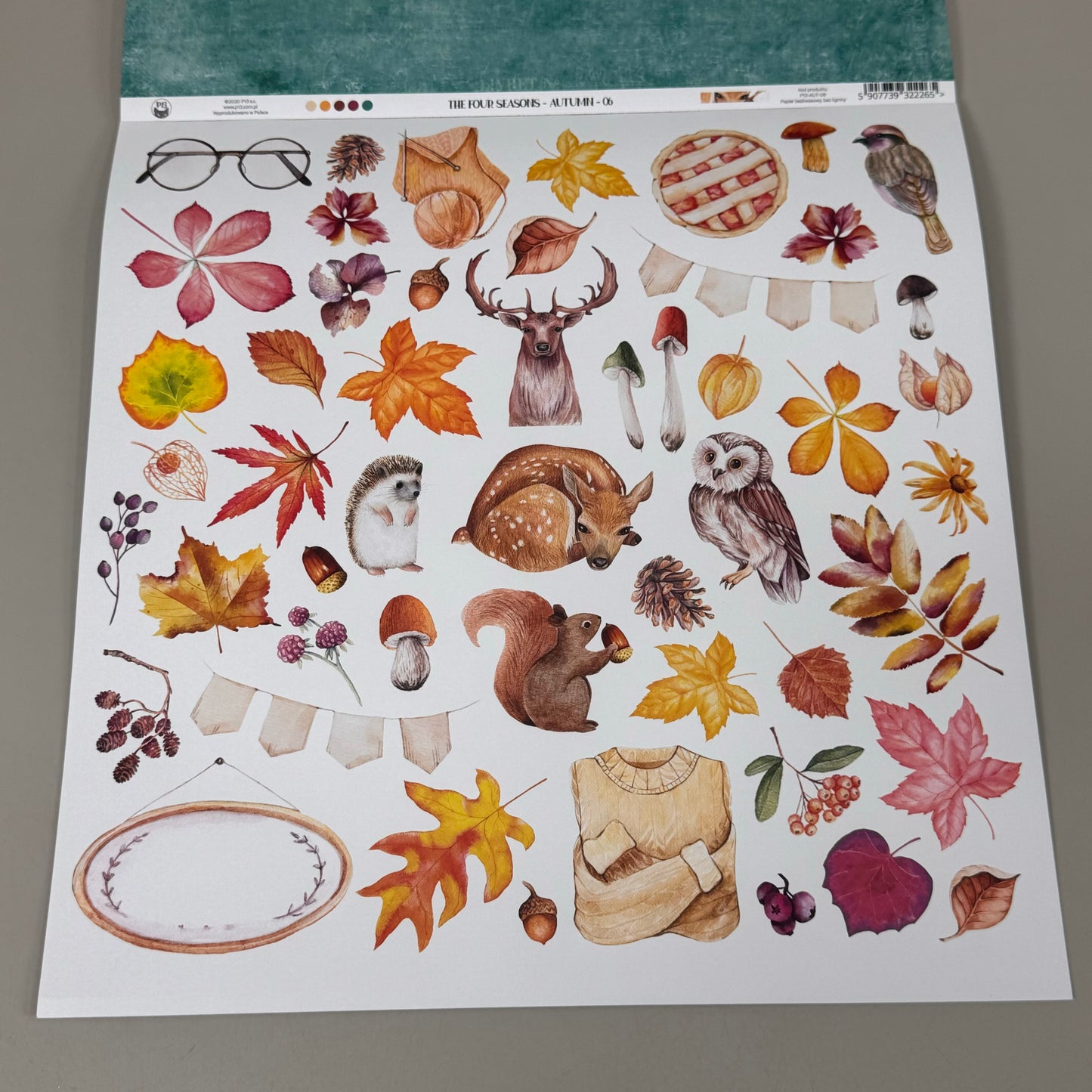 THE FOUR SEASONS (2 Pack) Autumn Collection Paper Pad Stock Paper 12" x 12" 6 Designs