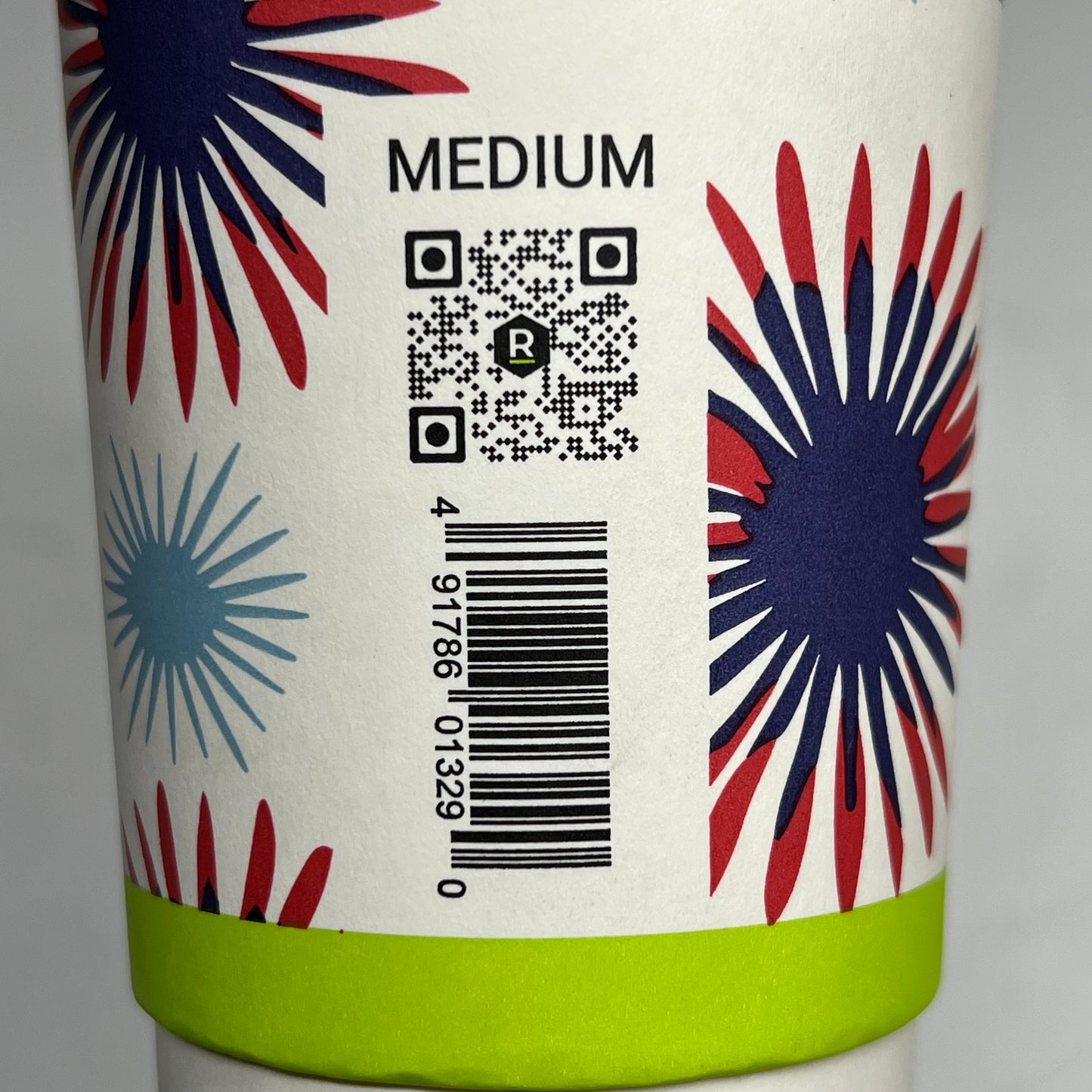 ZA@ SURGE SUPPLY CO  (500 PACK) Paper Usa 250 Anniversary 4th Of July Cups Medium | Red/White/Blue/Green HC-20S-DW-RBCL