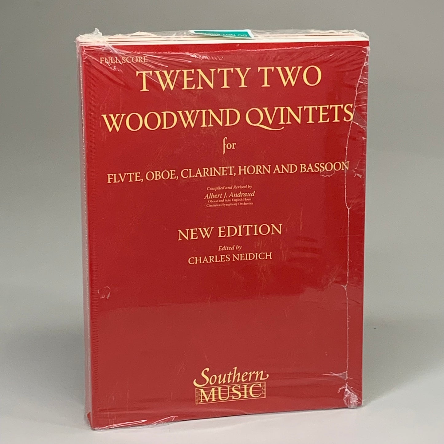 SOUTHERN MUSIC (6 PACK!) Twenty Two Woodwind Quintets New Edition Red