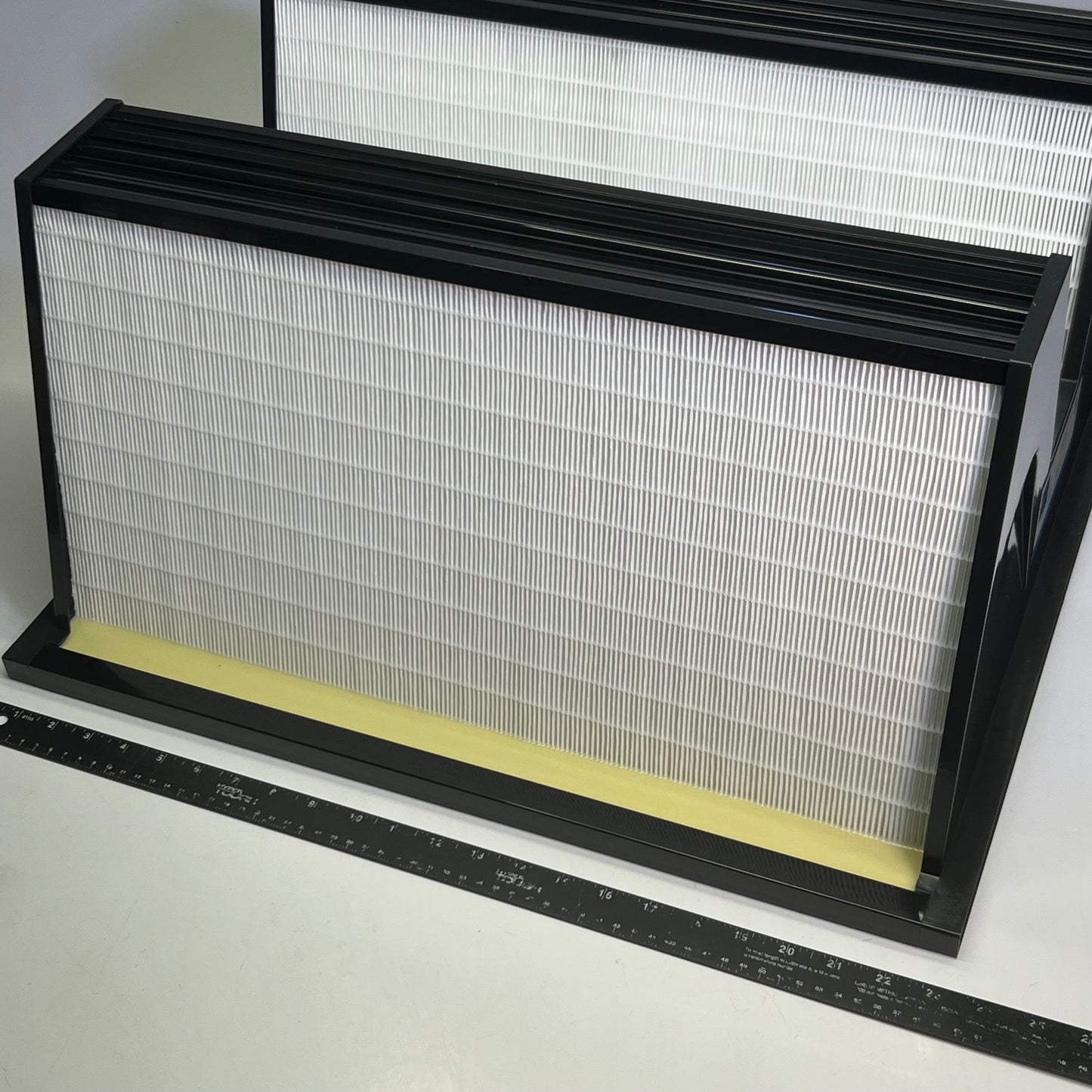 ZA@ EXCELAIR Air Filter V-CELL FG 2V Sz 24" x 24" x 12" (AS-IS, A Little Damage in the Corners)