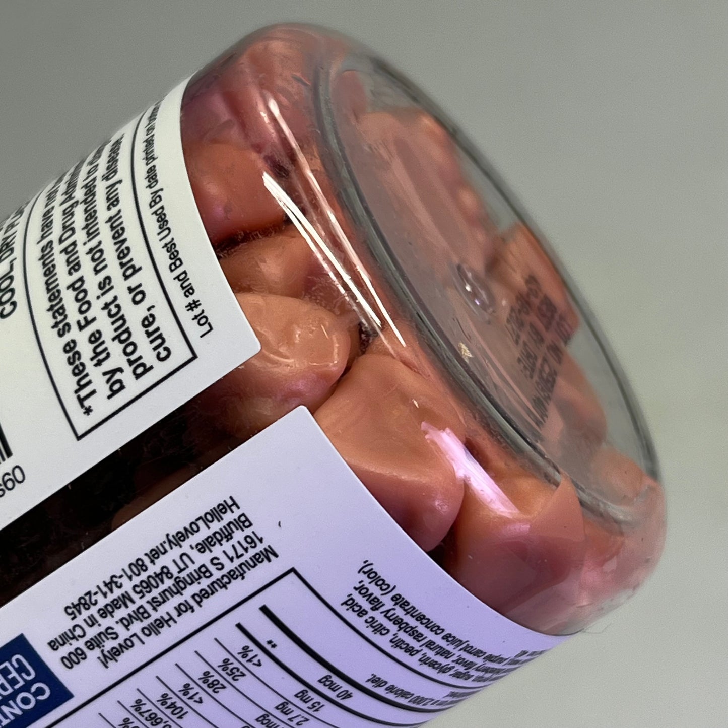 HELLO LOVELY  (2 PACK, 30 SERVINGS EACH) Gummy Hair Vitamins 60 Tablets BB 03/27