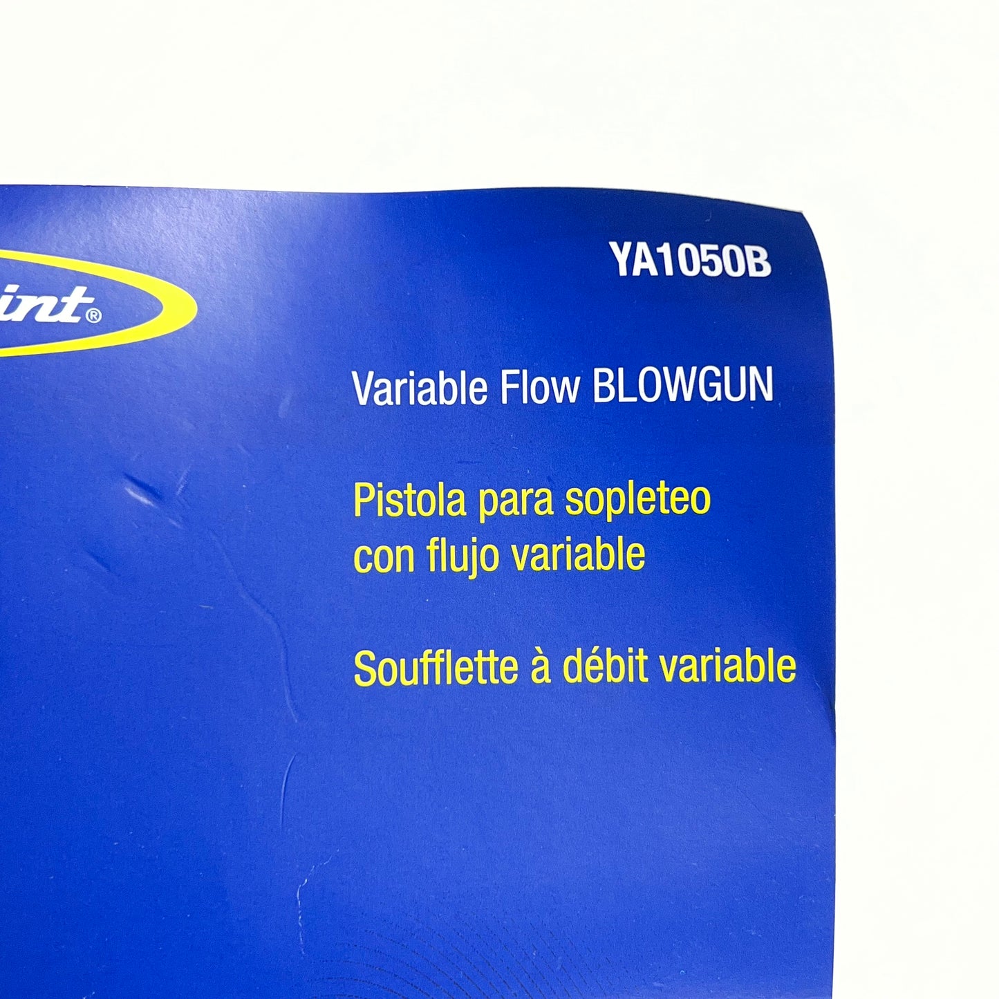 ZA@ BLUE POINT Blow Gun Pistol Grip Bent Flex Tube 10-1/4″  Blue YA1050B