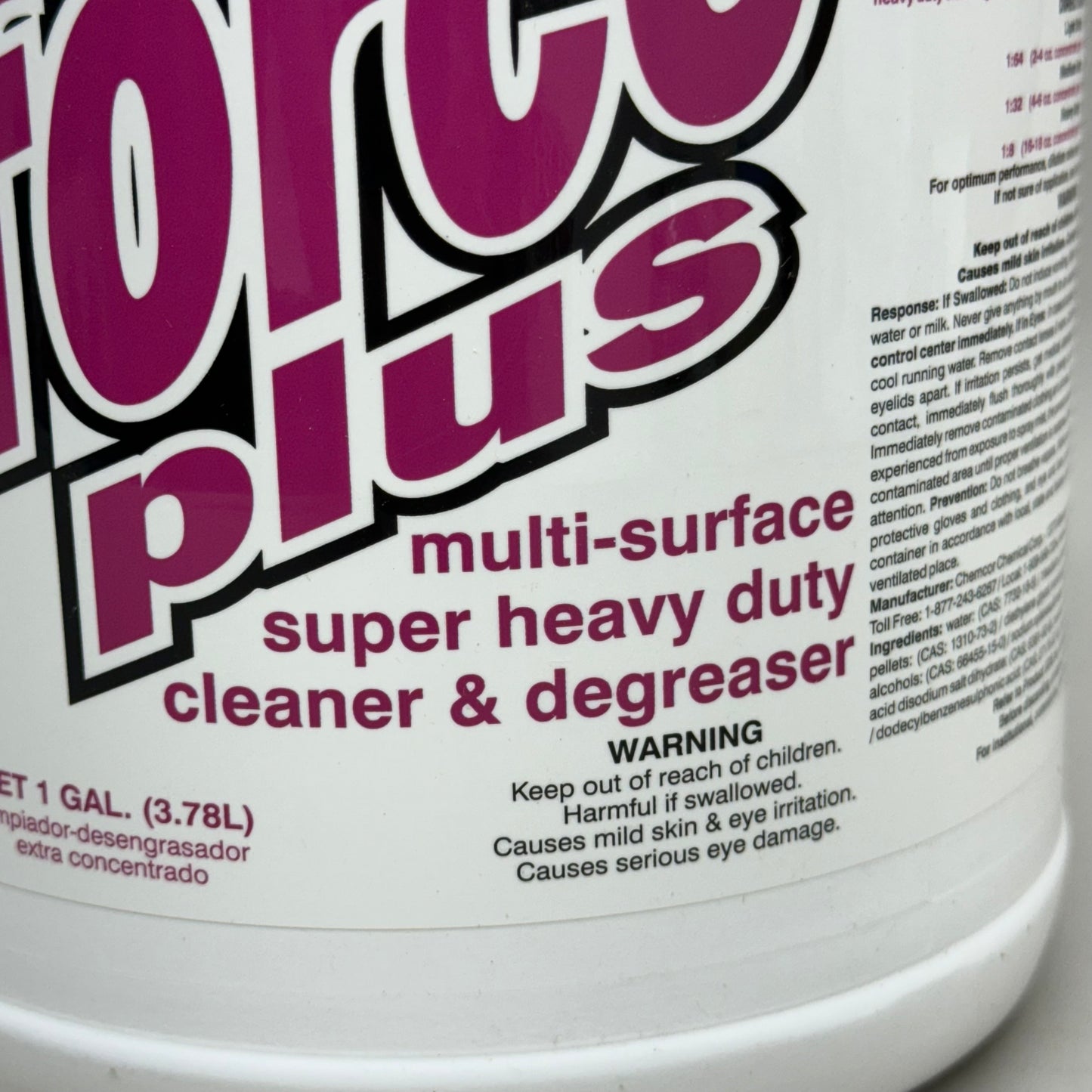 WORFORCE PLUS (4 Pack) Multi-Surface Heavy Duty Cleaner/Degreaser 1 Gal