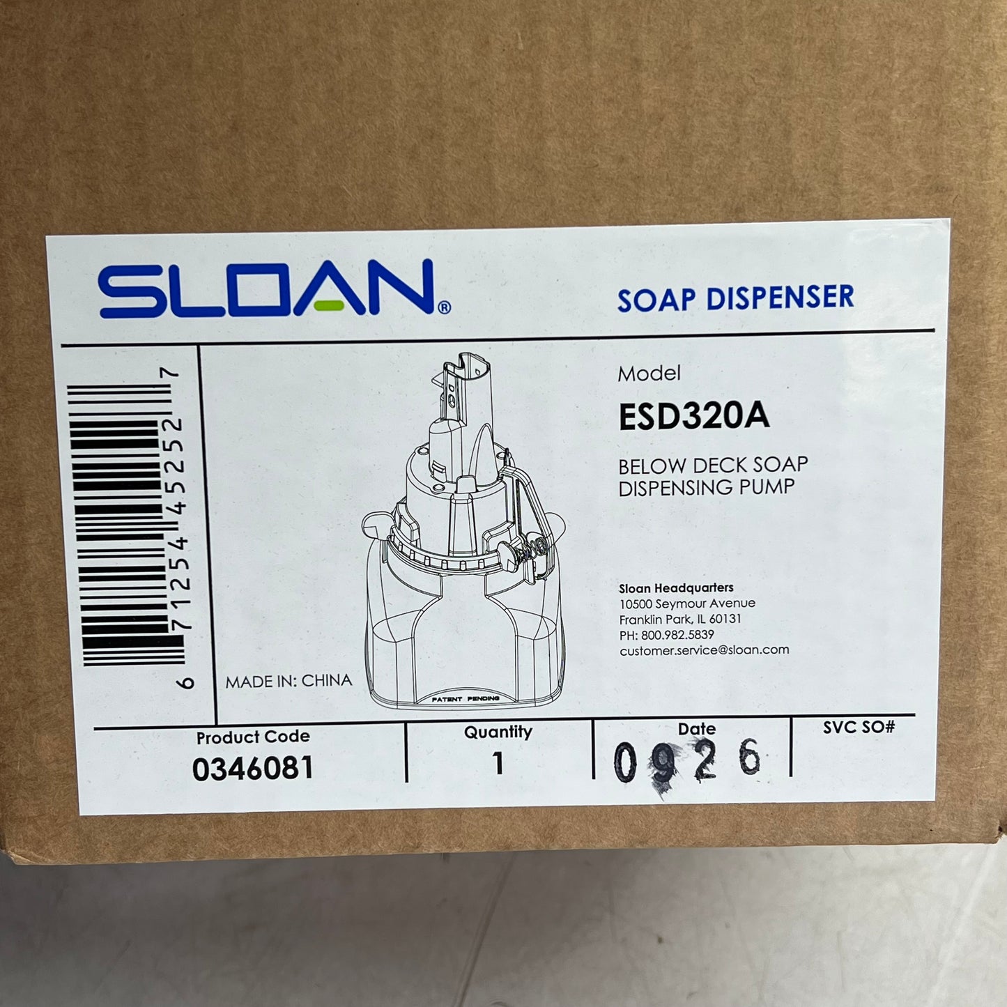 SLOAN Sensor Activated Electronics Soap Dispenser W/ Soap Chrome 3346089