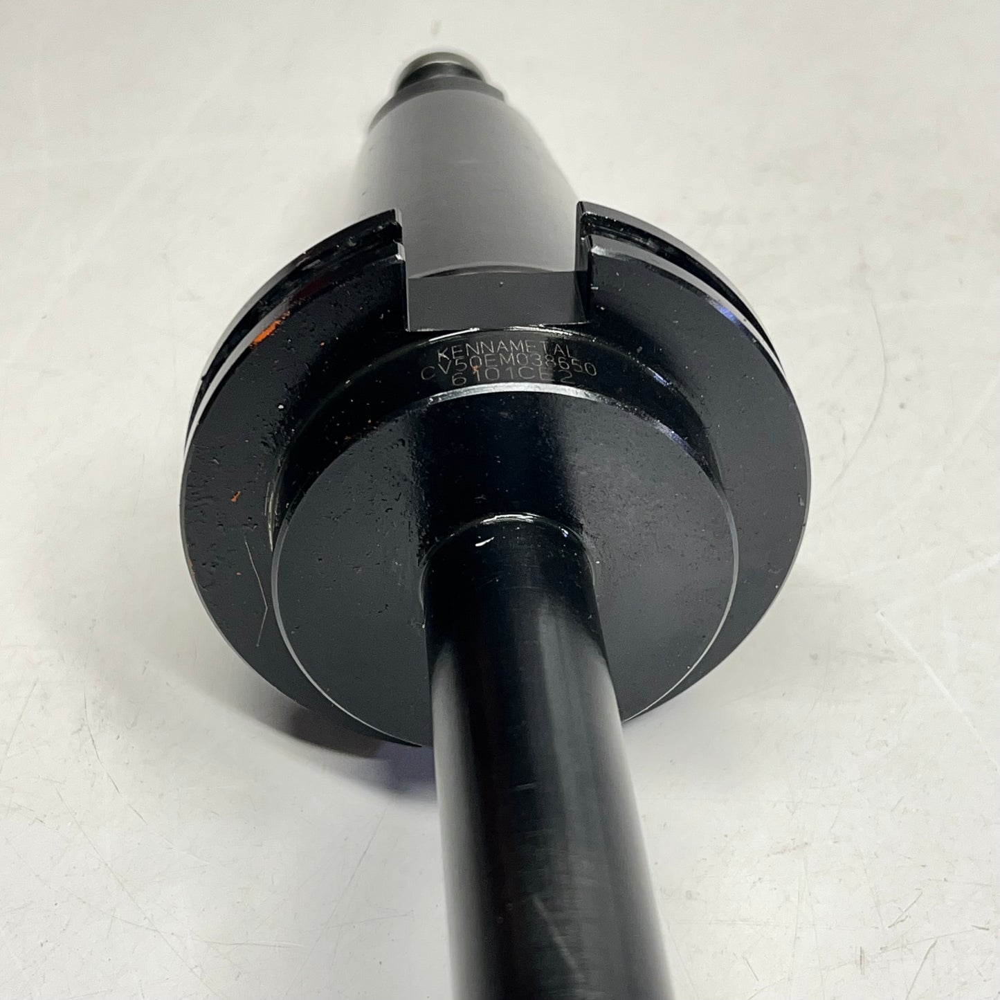 KENNAMETAL Cat 50 Taper Shank End Mill Holder ~7/16" Hole Dia CV50EM038650 (Used)