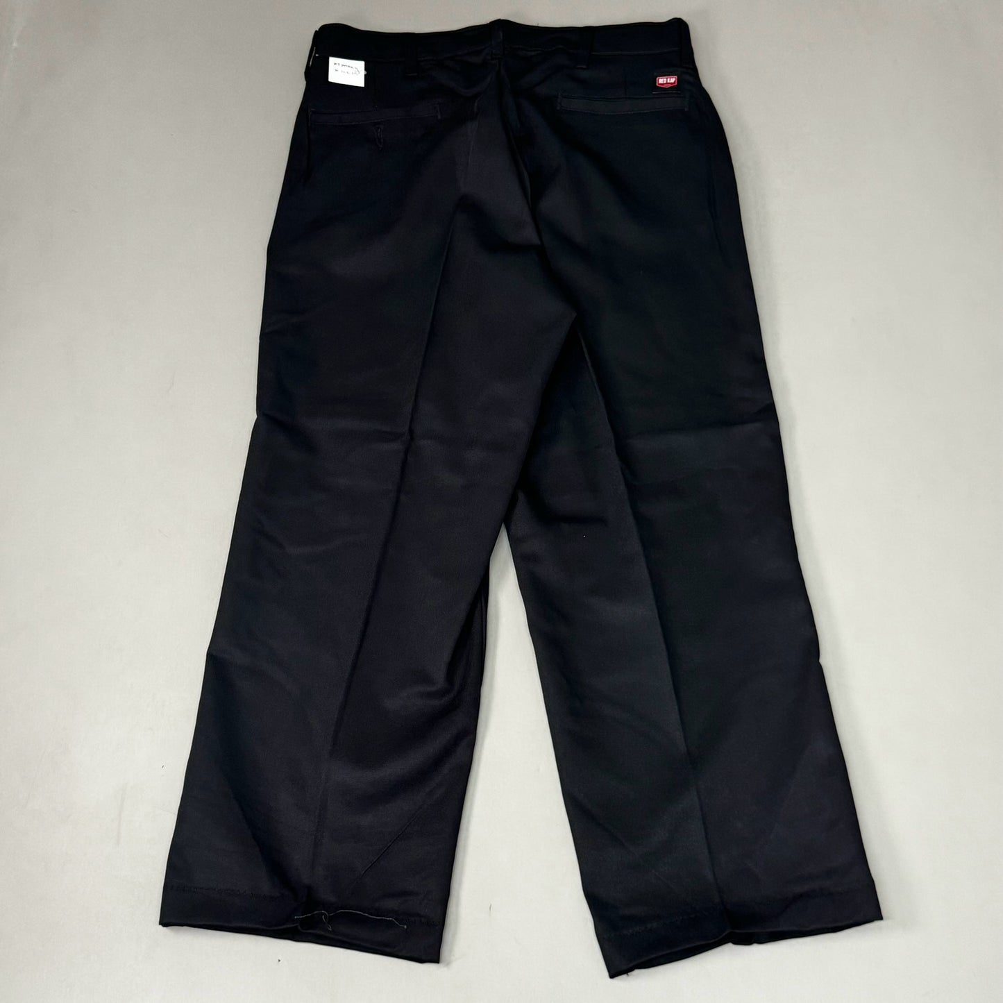 RED KAP Straight Leg Button Closure Industrial Work Pant Mens Sz 32 Black PT20BK