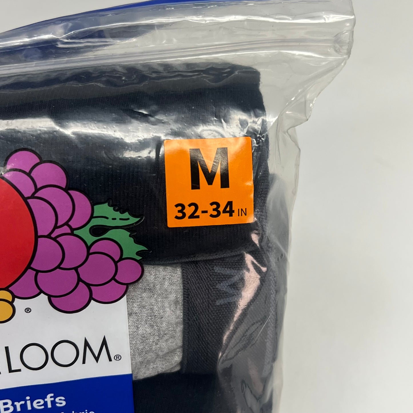 ZA@ FRUIT OF THE LOOM (5 PACK) Eversoft Breathable Fabric Boxer Breifs Men's Sz M Grey/Black 5BL76TG
