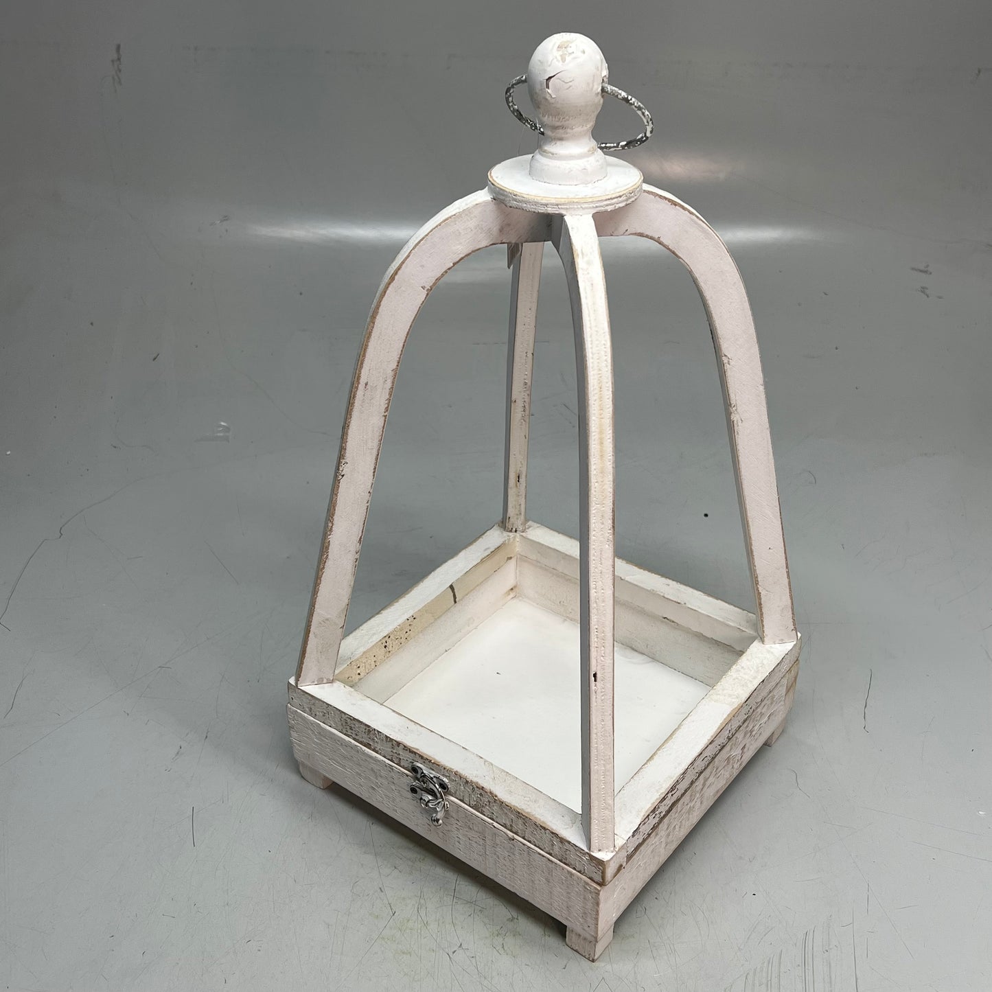 RAZ IMPORTS (SET OF 2) Open Lanterns Home Decor 17.75" White Wash 4341506