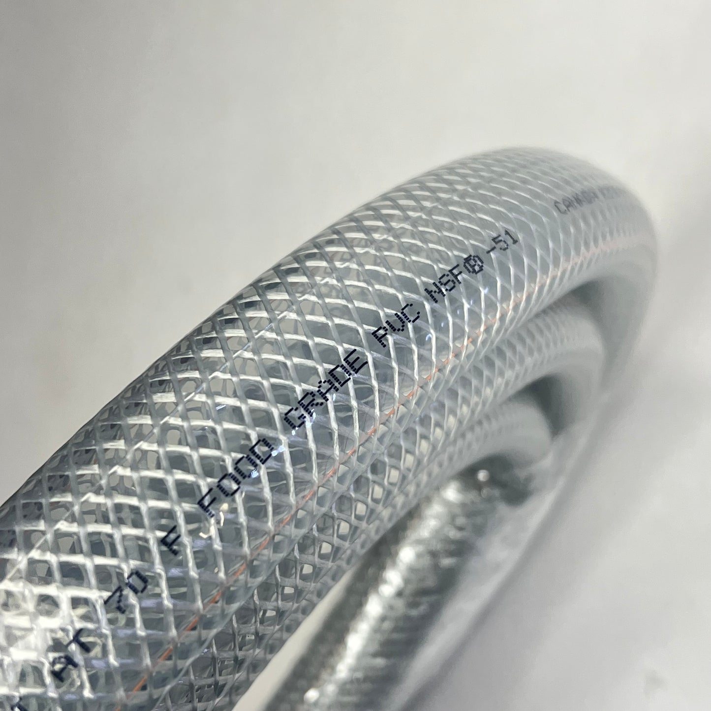 KURI TEC Clear Braid Food & Beverage Hose 1" ID 1-19/64" OD 10' K3150-16-10