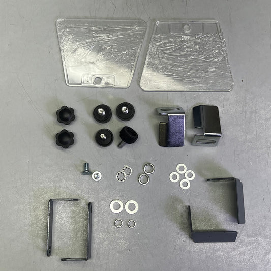 GENESIS Bench Grinder W/ Dual Flexible Lights & Eye Shield 1/2 HP Grey GBG600