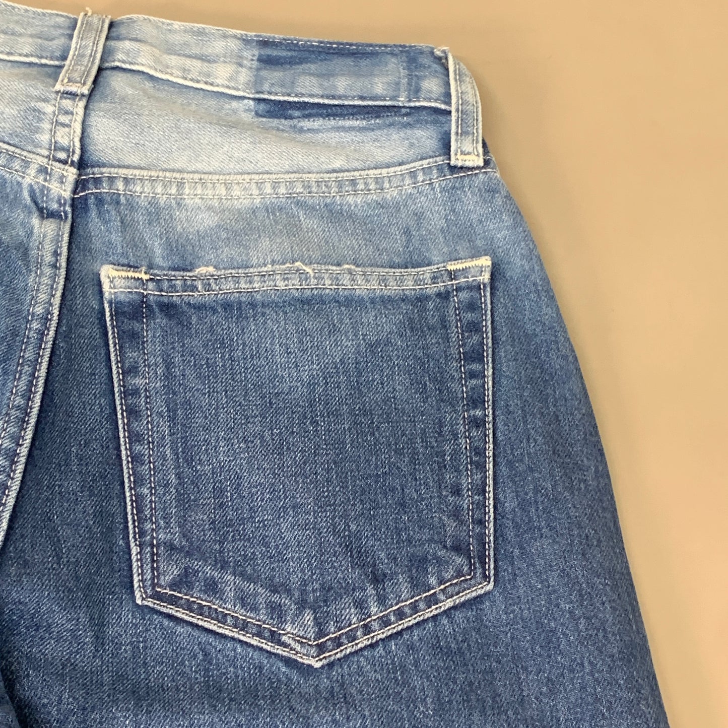 ETICA Tyler Vintage Straight Crop Jeans 100% Cotton Shipwreck Size 24 EW178114A