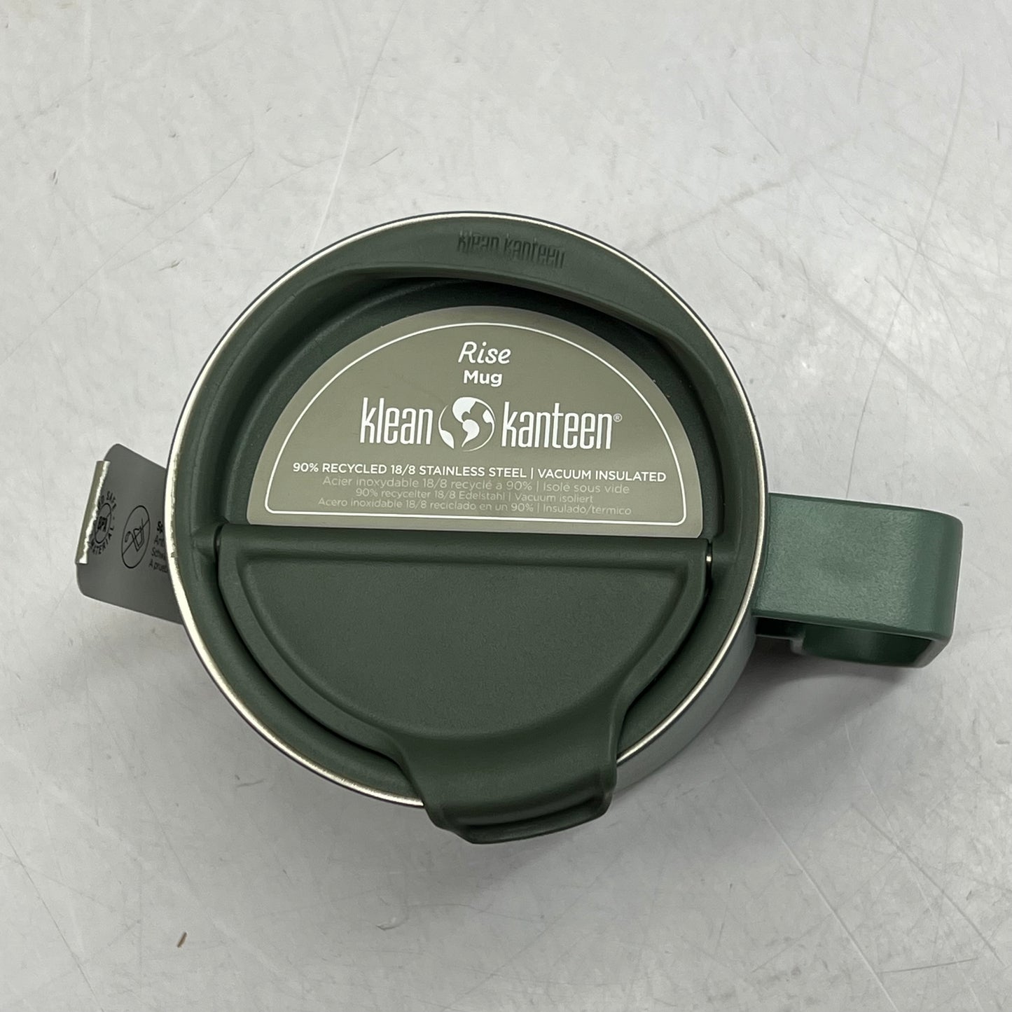 ZA@ KLEAN KANTEEN Rise Mug W/ Flip Lid W/ Taylor Farms Company Logo 14 Oz Sea |Spray 1010194