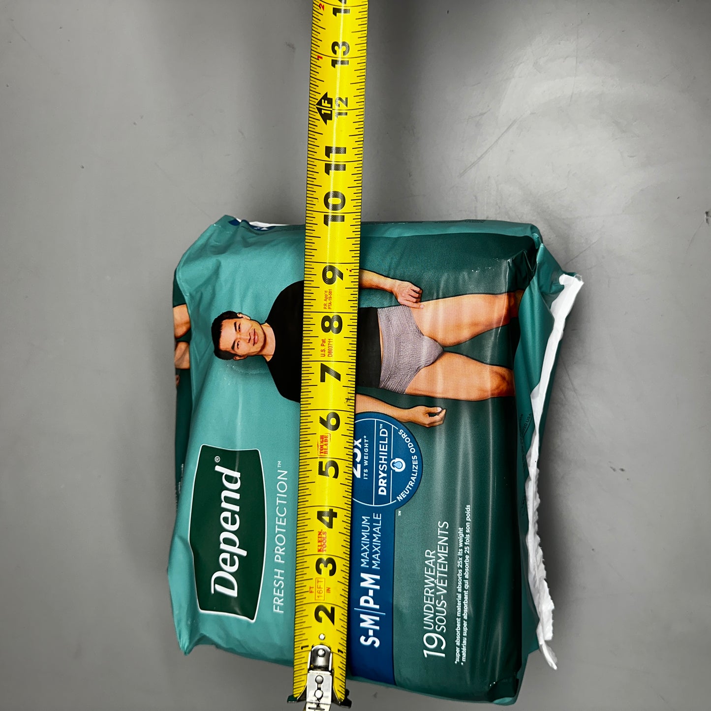 DEPEND Male Adult Incotinence Underwear 2PKs of 19 S-M