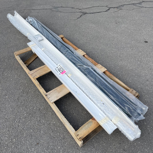 ZA@ Pallet of RACK ATTACK Rails & Blinds RAILS-80331RK (AS-IS)
