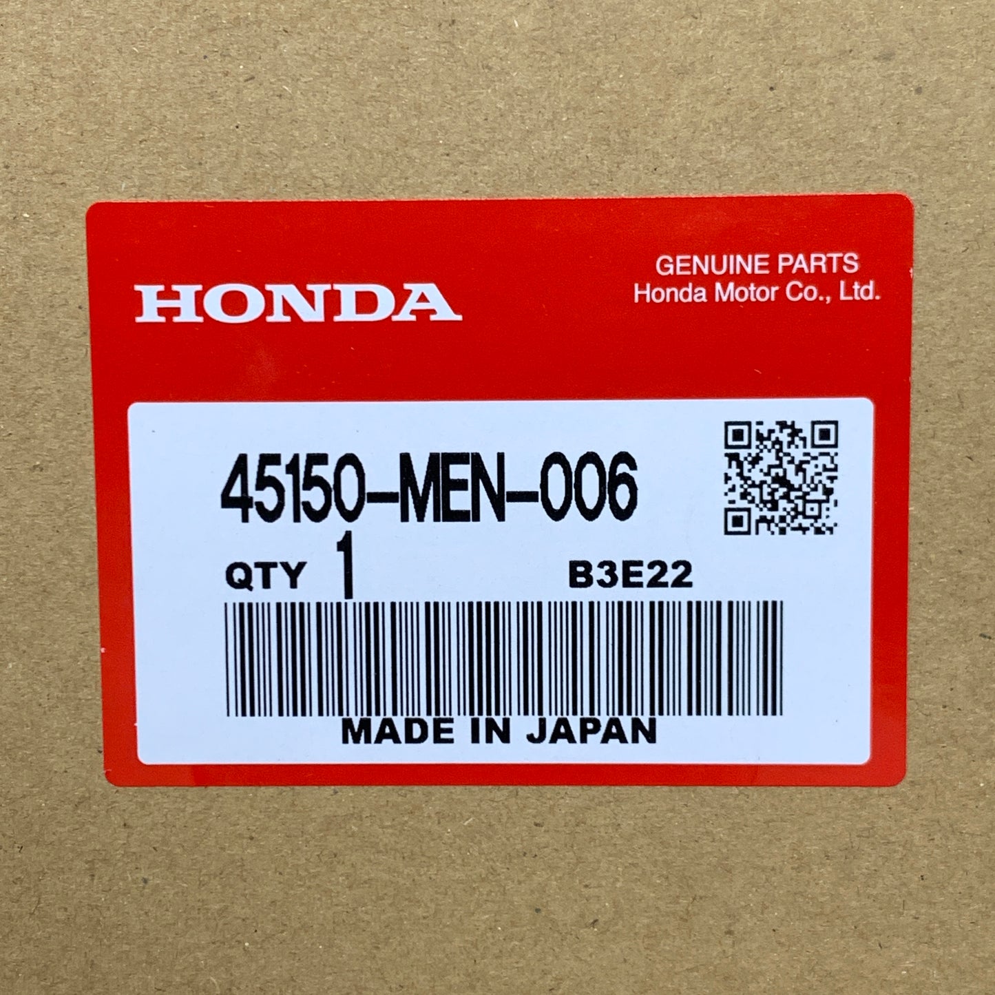 HONDA Brake Caliper Assembly CR125 CR250 CRF250R CRF250X 45150-MEN-006 OEM