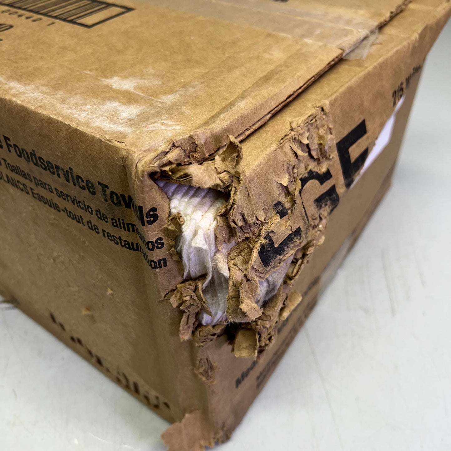 ZA@ FGE (215 PACK) Disposable Food Service Towels Medium Duty White SM80414 (As-is)