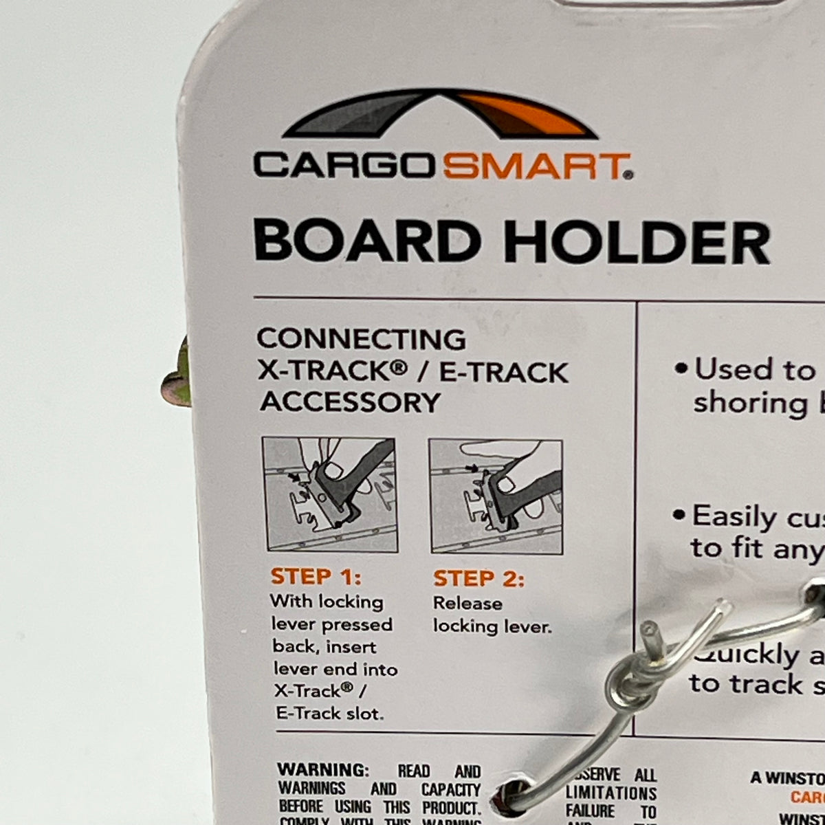 ZA@ CARGO SMART (2 PACK) Board Holder for X Track & E Track Systems  2" W x 4-3/8" 892