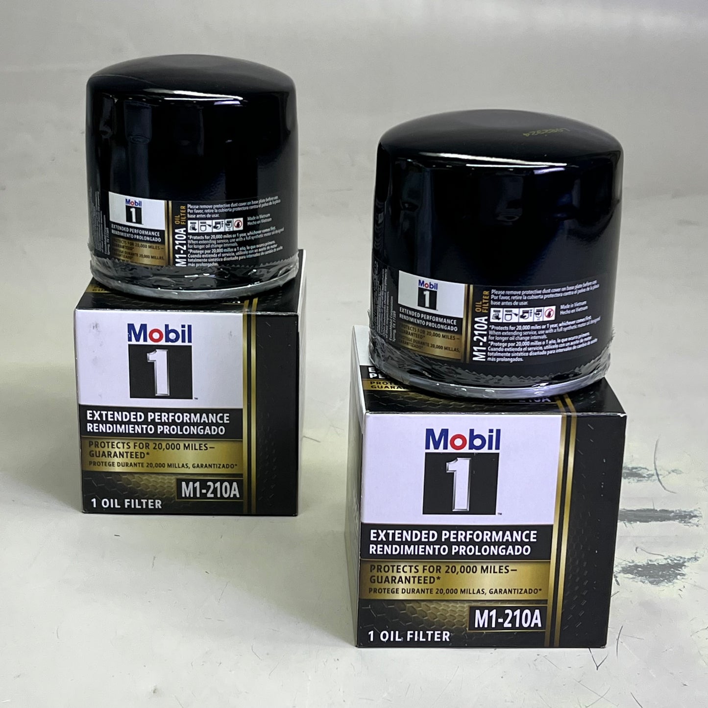 MOBIL 1 (2 PACK) Oil Filter Extended Performance Protects 20,000 Miles M1-210A