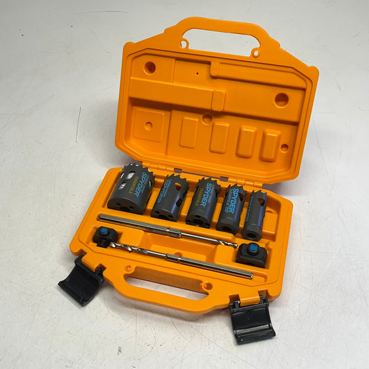 SPYDER Tarantula Carbide-tipped Arbored Adjustable Hole Saw Kit 9 Pieces 600925